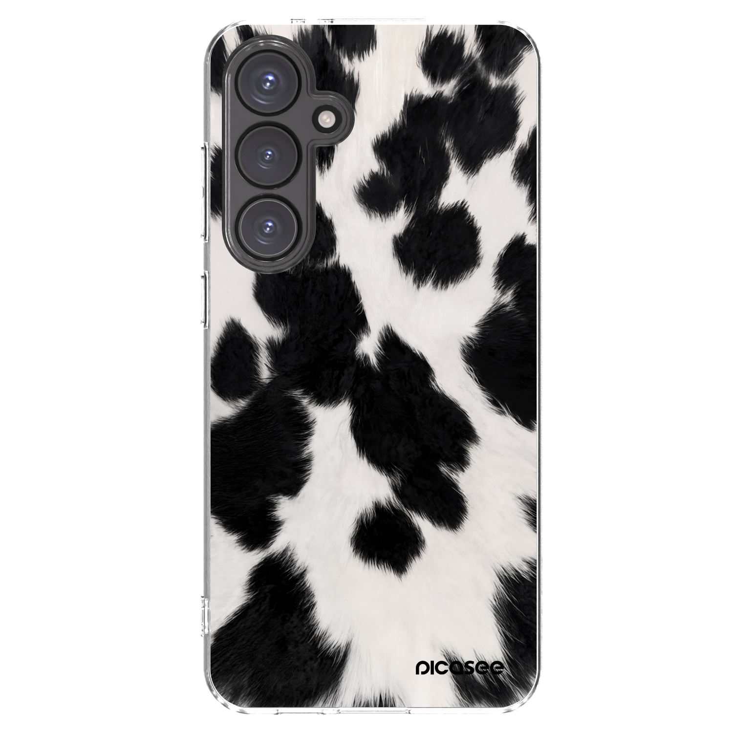 Picasee silikónový prehľadný obal pre Samsung Galaxy S24 FE S721B - Black Moo