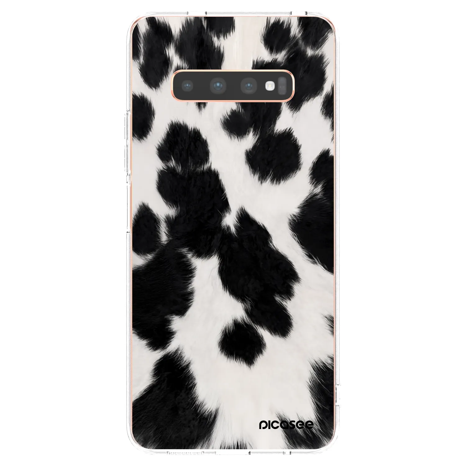 Picasee silikónový prehľadný obal pre Samsung Galaxy S10 Plus G975 - Black Moo