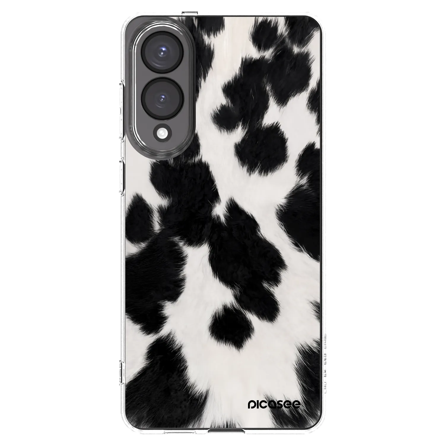 Picasee silikónový prehľadný obal pre Samsung Galaxy S25 Edge 5G - Black Moo