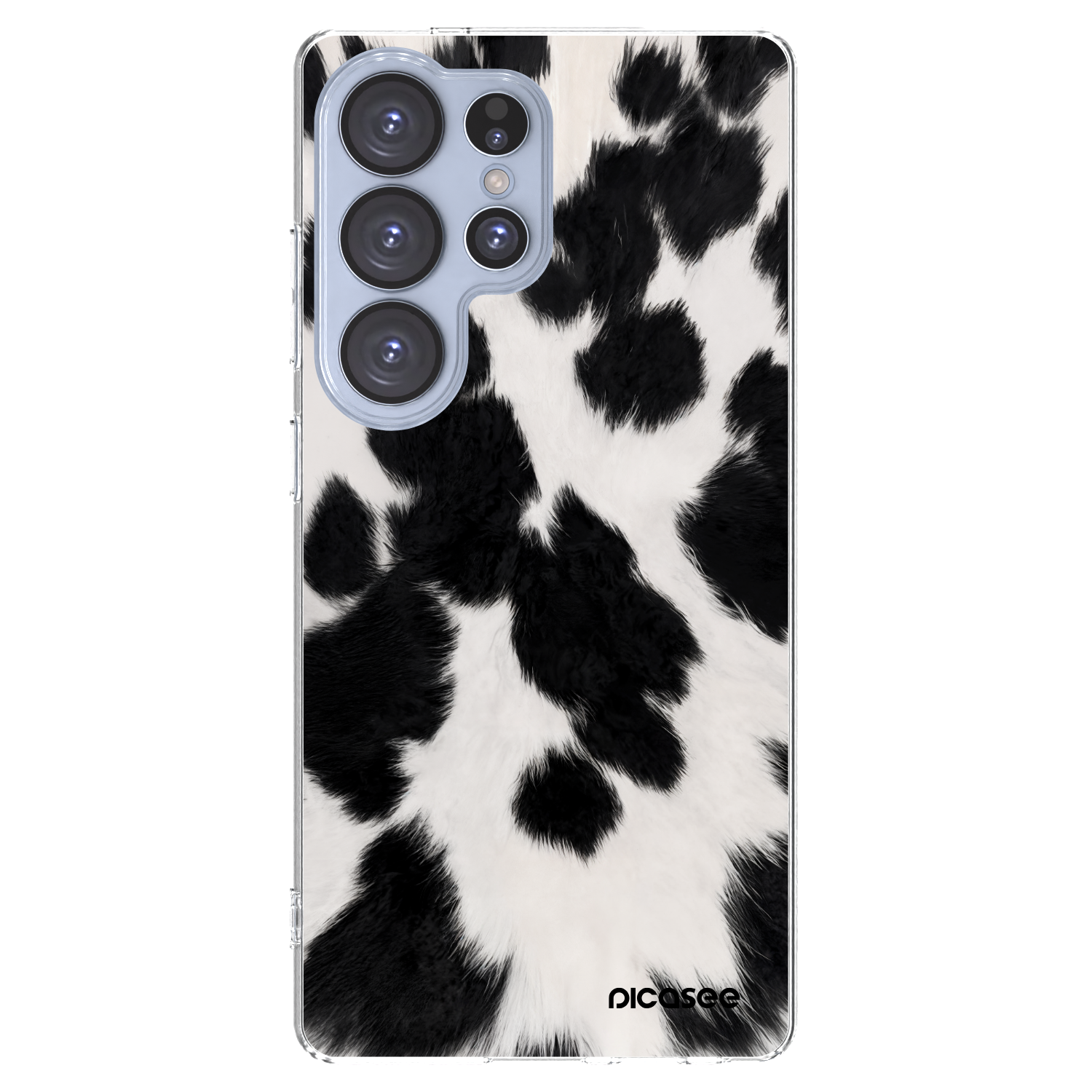 Silikónový prehľadný obal pre Samsung Galaxy S25 Ultra 5G - Black Moo