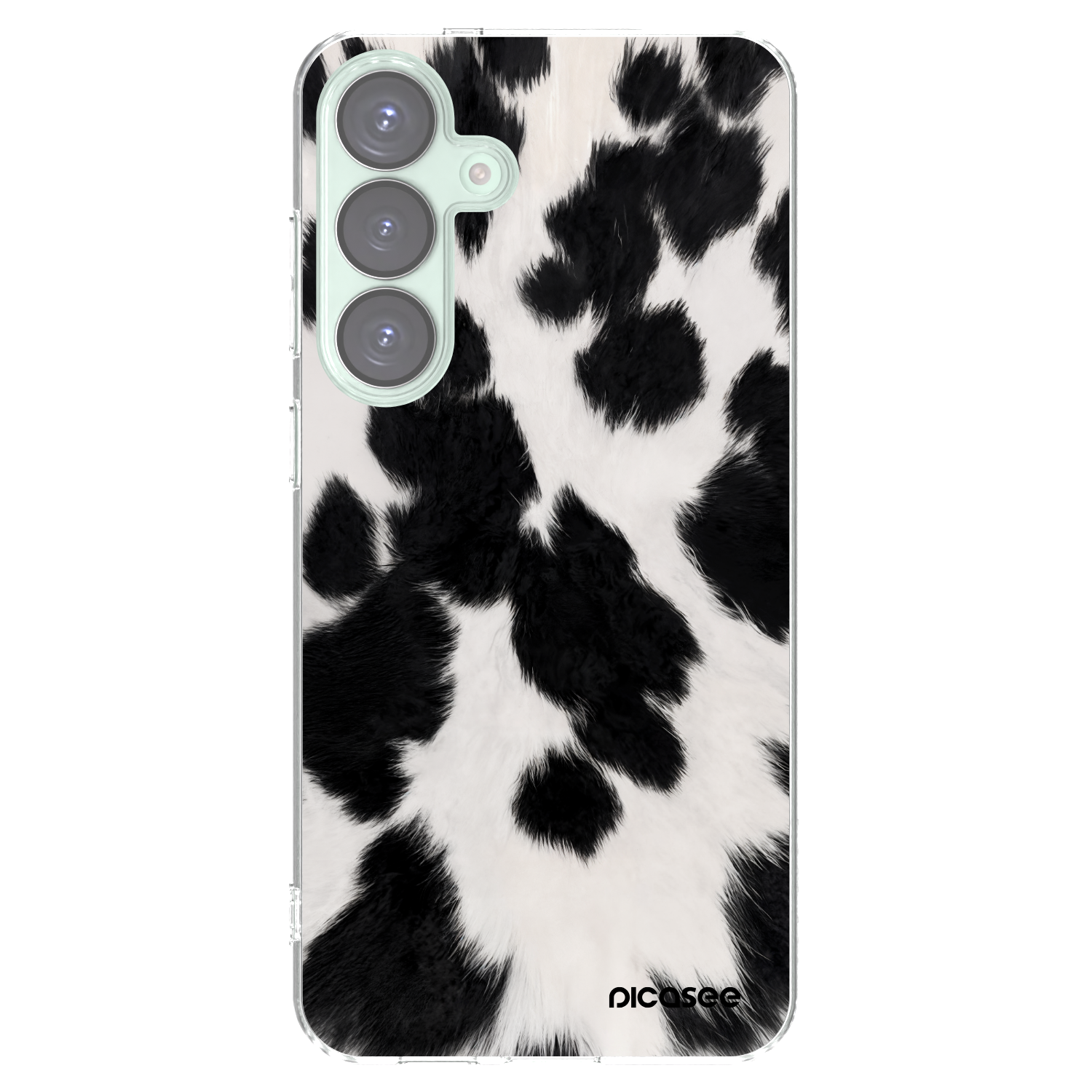 Picasee silikónový prehľadný obal pre Samsung Galaxy S25+ 5G - Black Moo