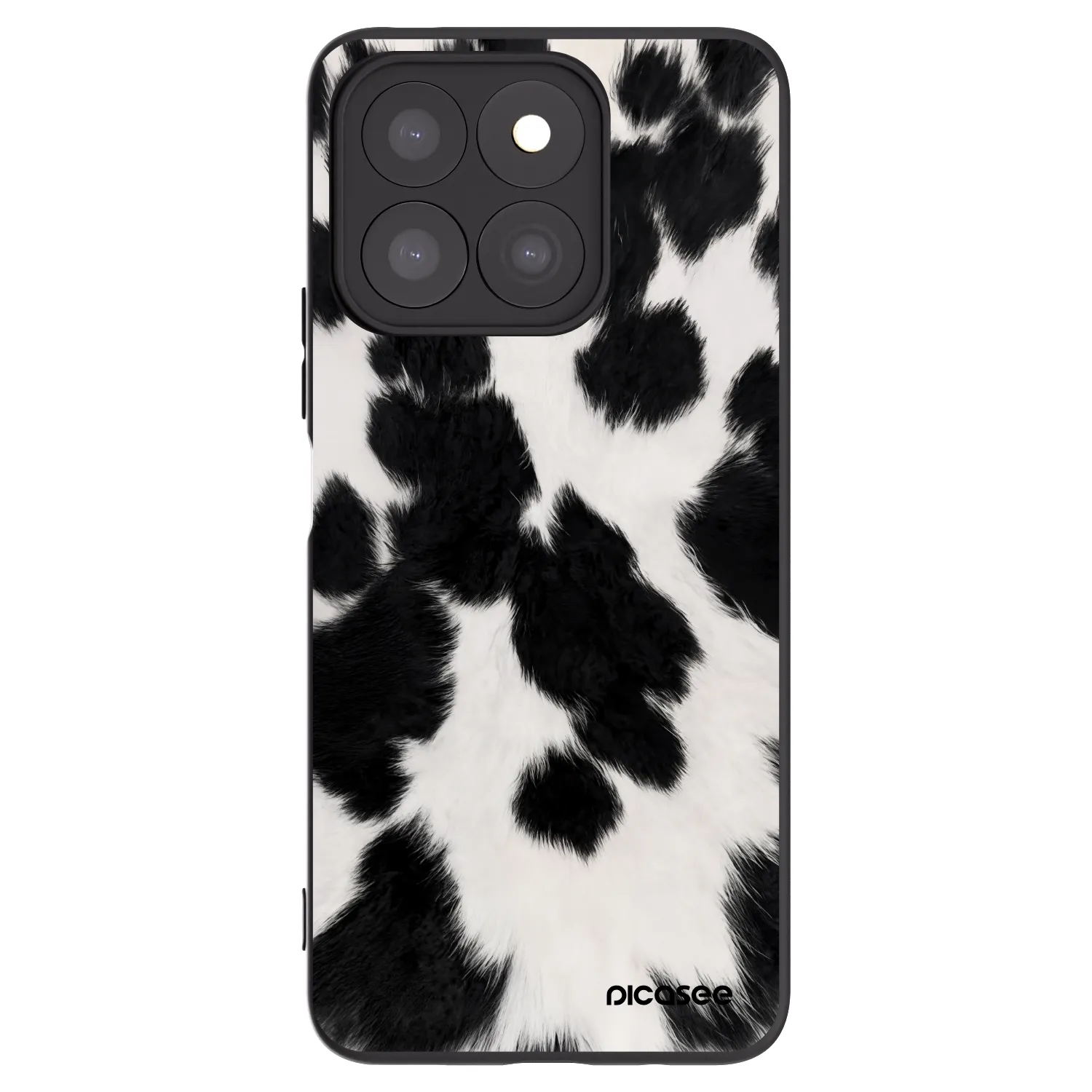 Picasee silikónový čierny obal pre Honor X8c - Black Moo