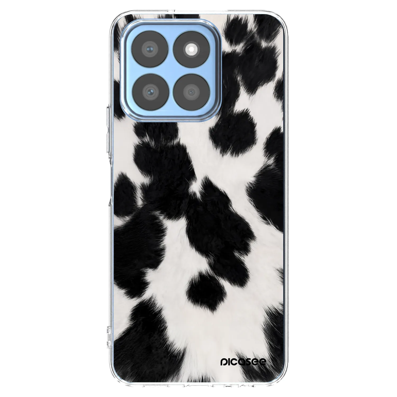 Picasee silikónový prehľadný obal pre Honor X8c - Black Moo