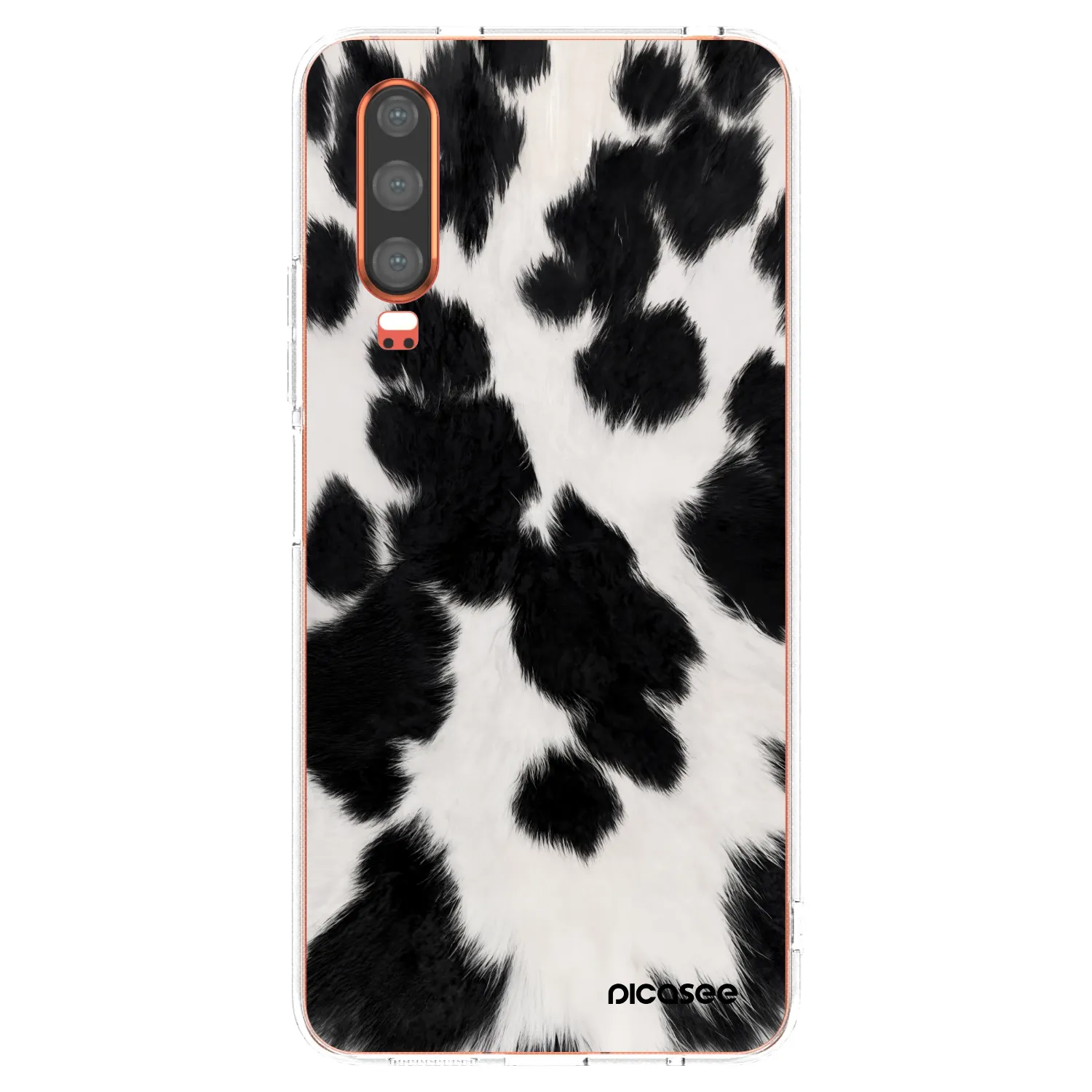 Picasee silikónový prehľadný obal pre Huawei P30 - Black Moo