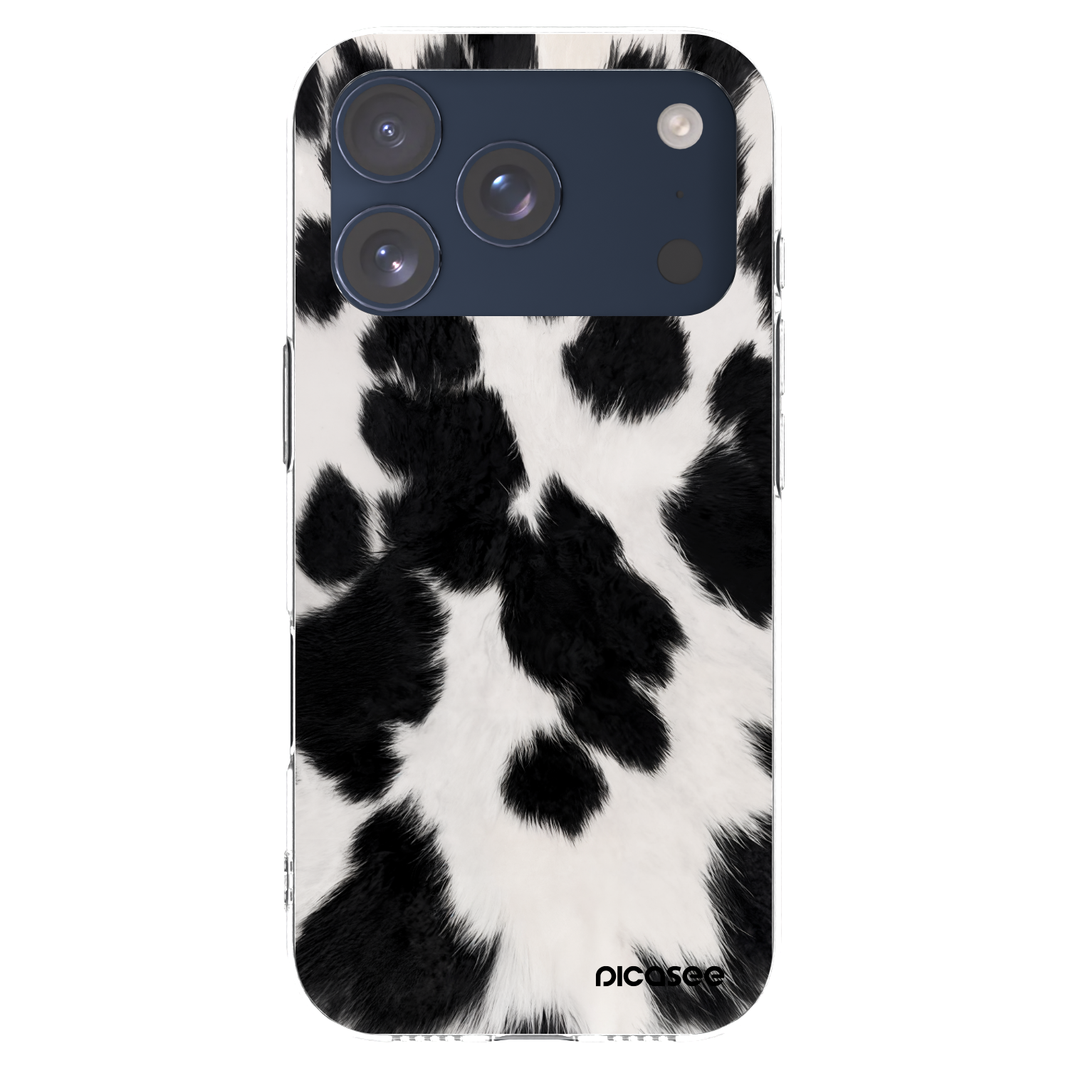 Silikónový prehľadný obal pre Apple iPhone 17 Pro - Black Moo