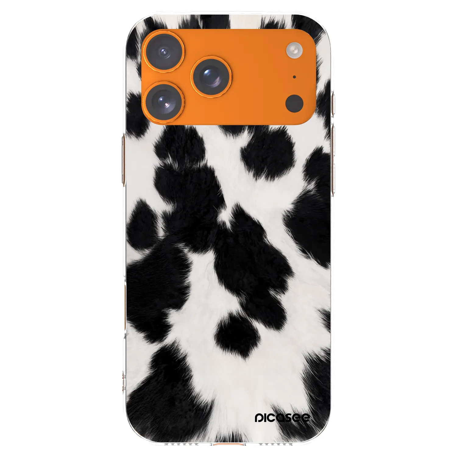Picasee silikónový prehľadný obal pre Apple iPhone 17 Pro Max - Black Moo