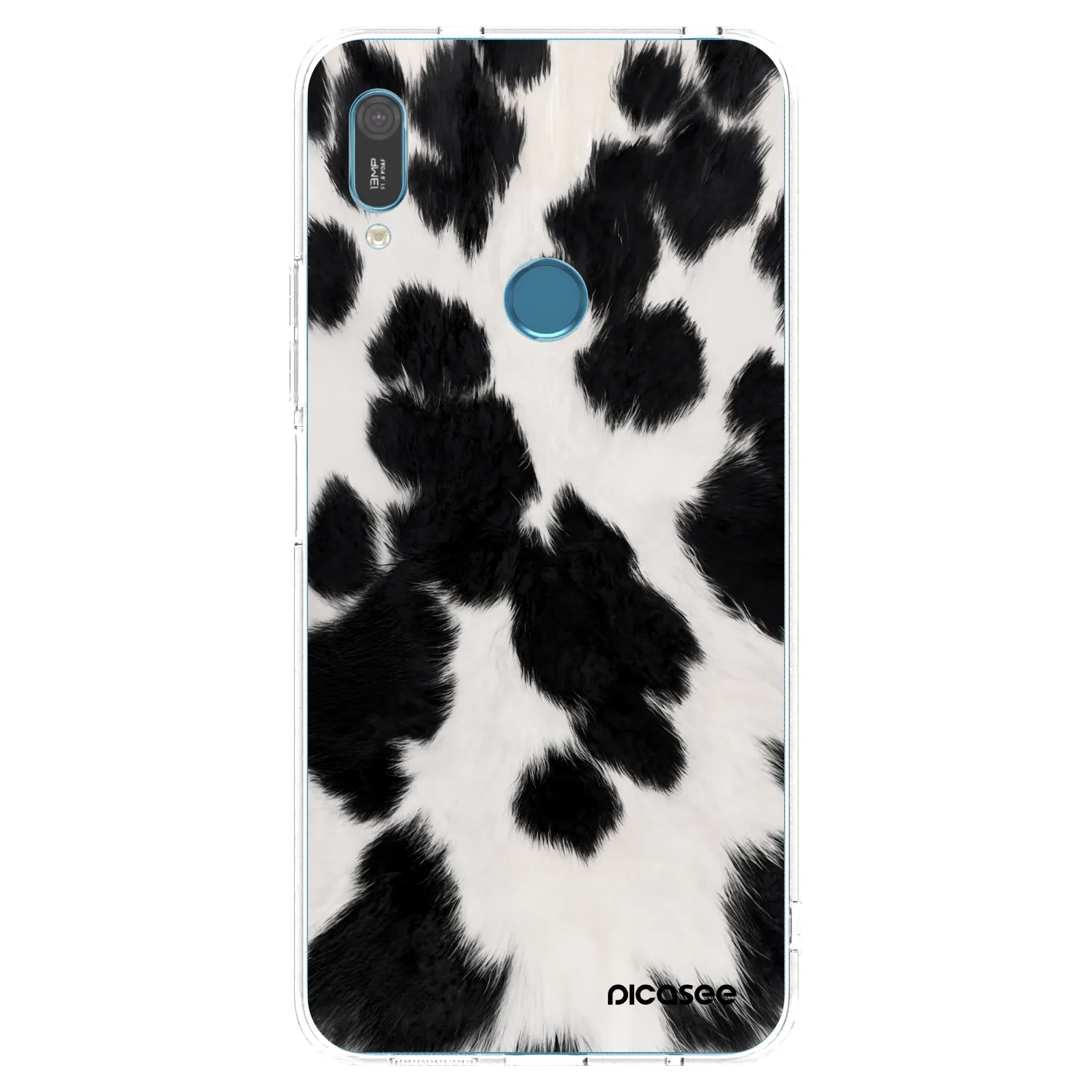 Picasee silikónový prehľadný obal pre Huawei Y6 2019 - Black Moo