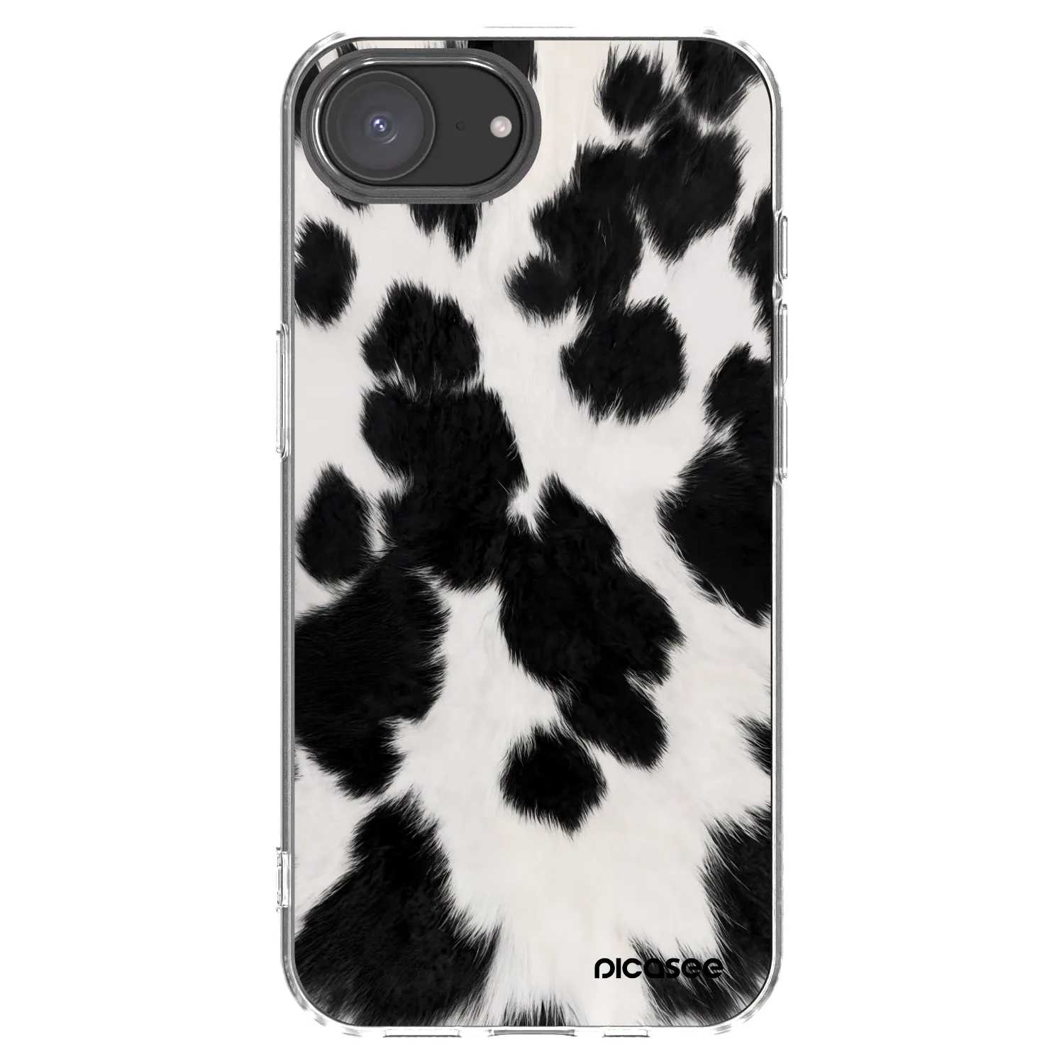 Picasee silikónový prehľadný obal pre Apple iPhone 17e - Black Moo