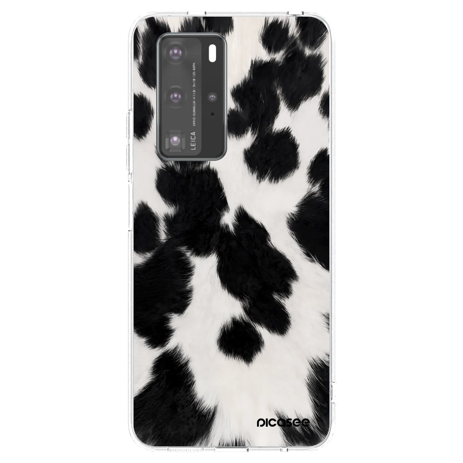 Picasee silikónový prehľadný obal pre Huawei P40 Pro - Black Moo