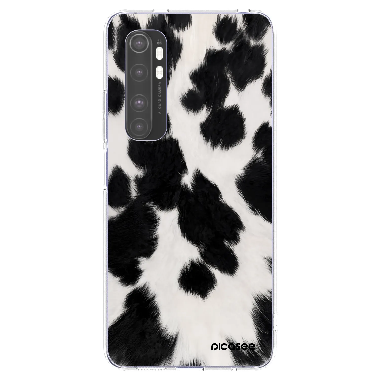Picasee silikónový prehľadný obal pre Xiaomi Mi Note 10 Lite - Black Moo