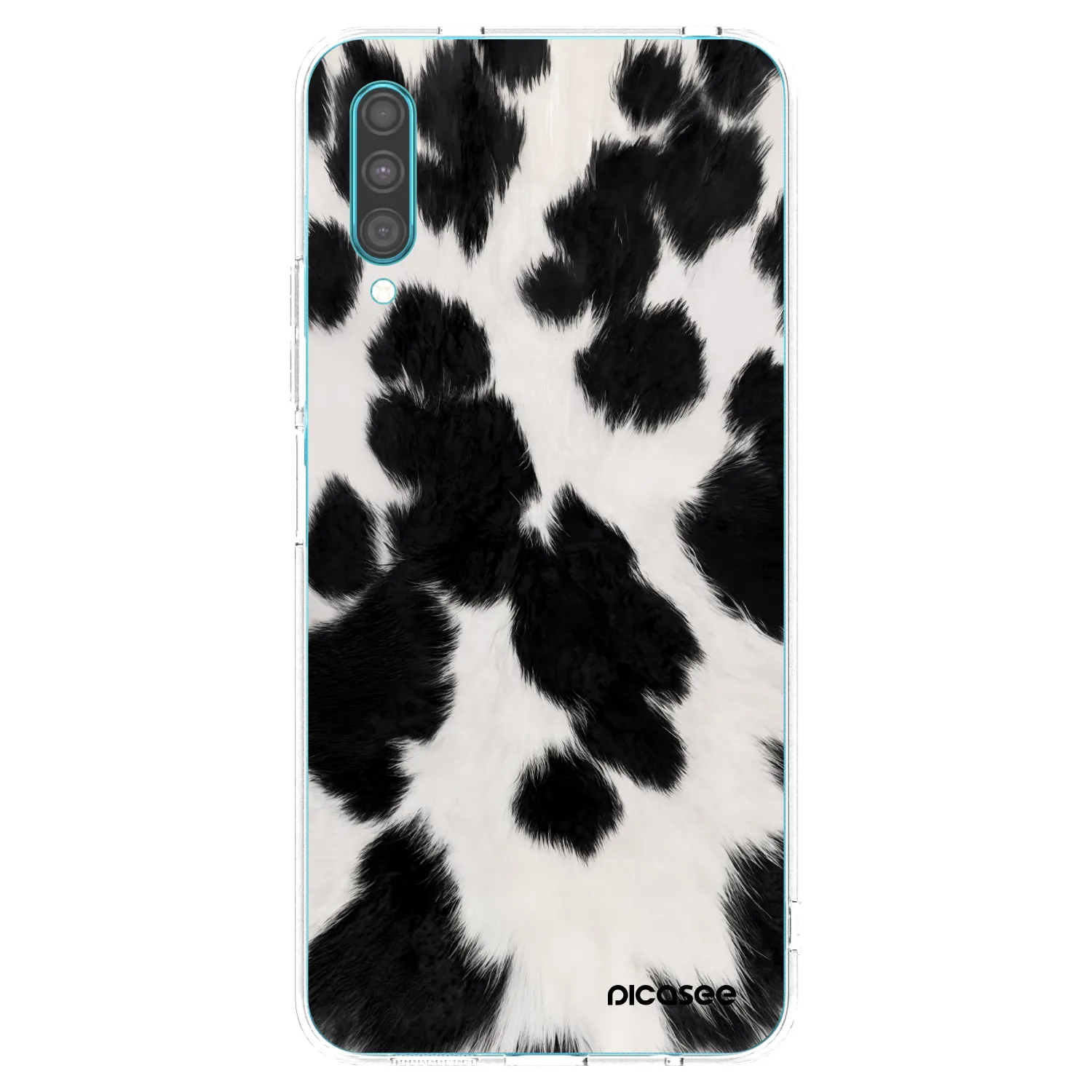 Picasee silikónový prehľadný obal pre Samsung Galaxy A30s A307F - Black Moo