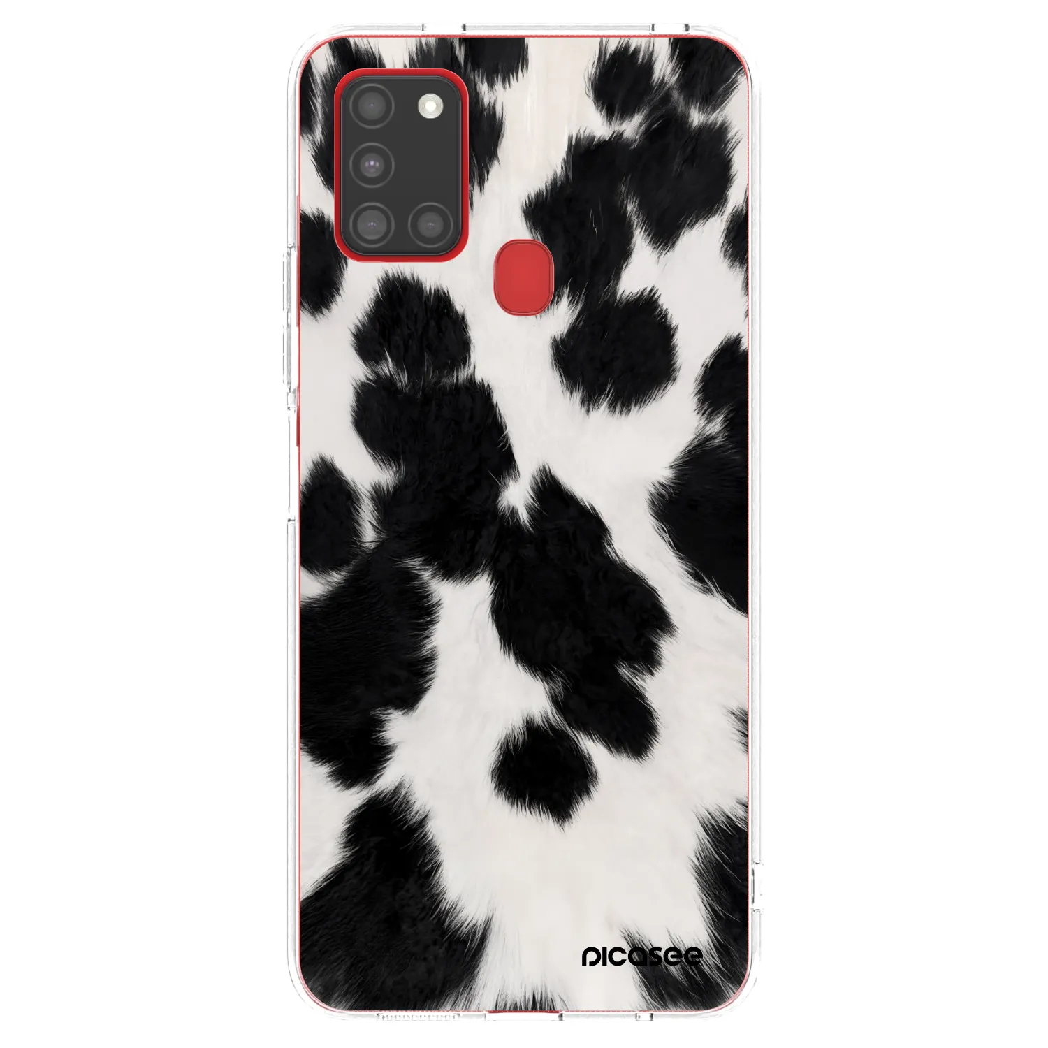 Picasee silikónový prehľadný obal pre Samsung Galaxy A21s - Black Moo