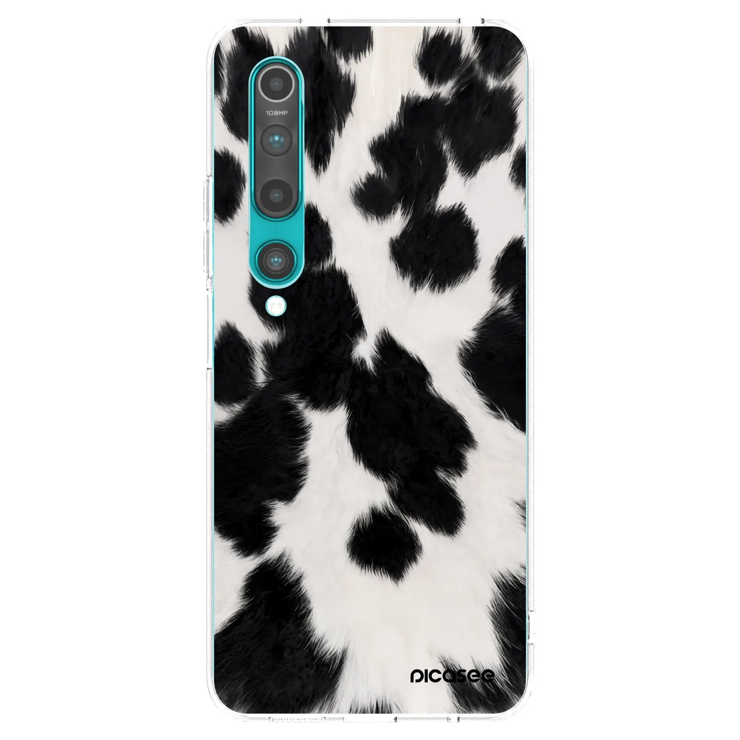 Picasee silikónový prehľadný obal pre Xiaomi Mi 10 - Black Moo
