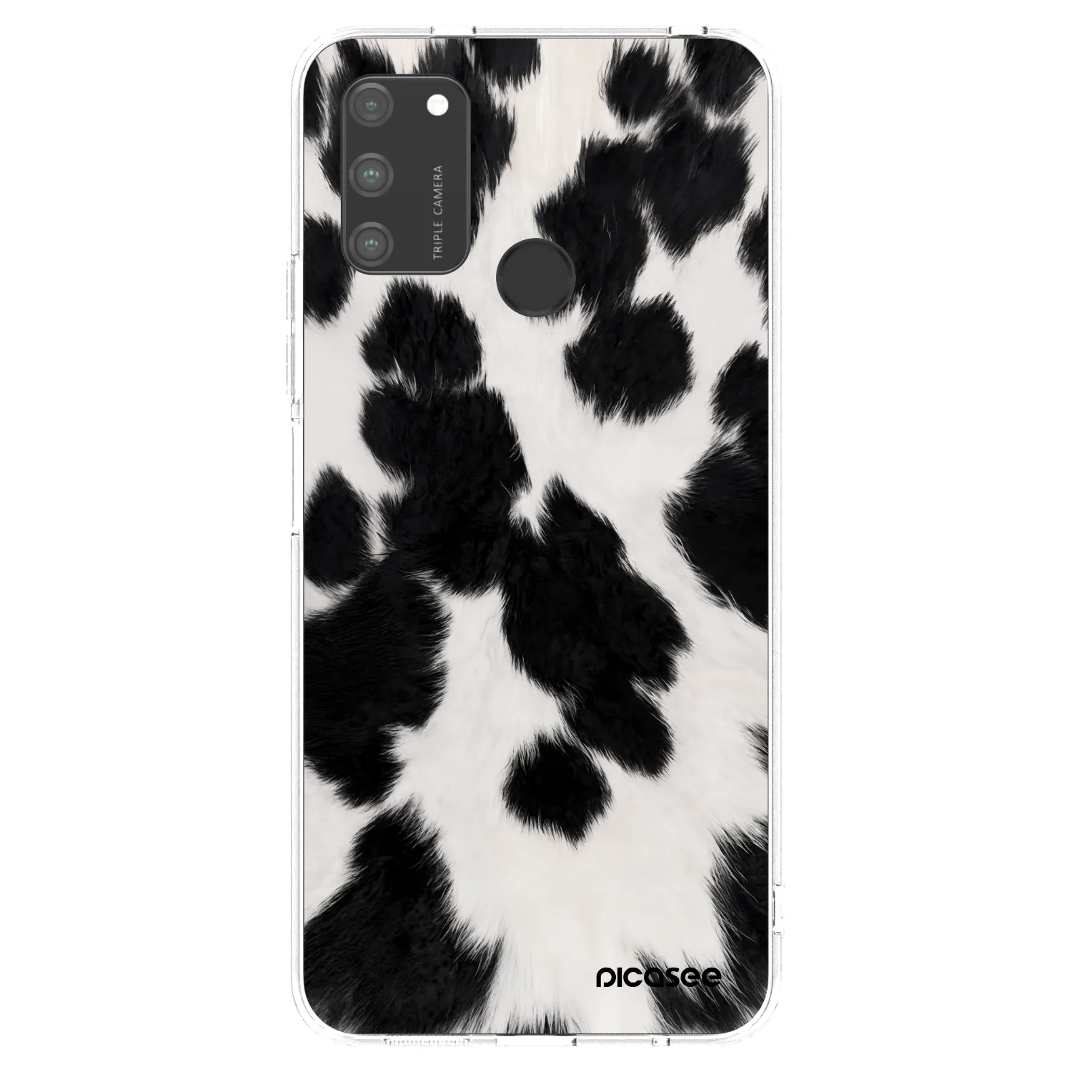 Picasee silikónový prehľadný obal pre Honor 9A - Black Moo
