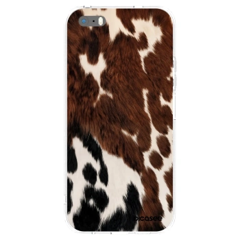 Picasee silikónový prehľadný obal pre Apple iPhone 5/5S/SE - Rust
