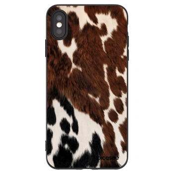 Picasee silikónový čierny obal pre Apple iPhone XS Max - Rust