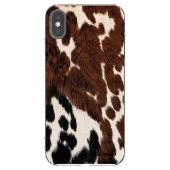 Picasee silikónový prehľadný obal pre Apple iPhone XS Max - Rust