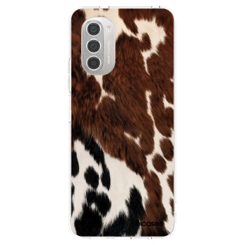 Picasee silikónový prehľadný obal pre Motorola Moto G51 - Rust