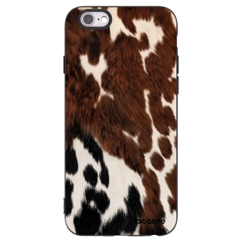 Picasee silikónový čierny obal pre Apple iPhone 6/6S - Rust