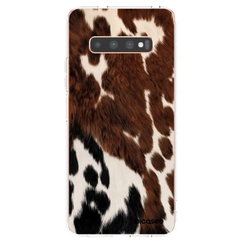 Picasee silikónový prehľadný obal pre Samsung Galaxy S10 Plus G975 - Rust