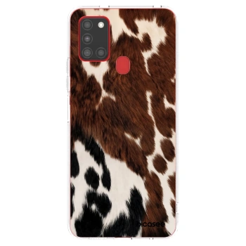Picasee silikónový prehľadný obal pre Samsung Galaxy A21s - Rust
