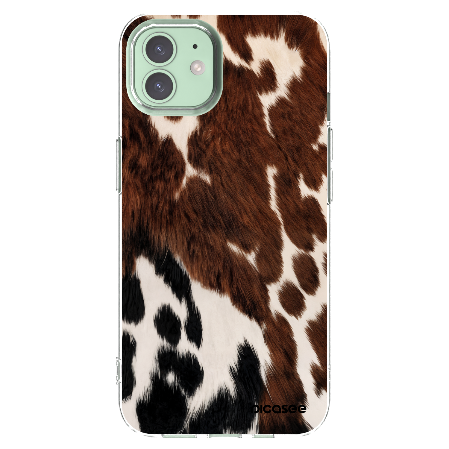 Picasee silikónový prehľadný obal pre Apple iPhone 12 - Rust