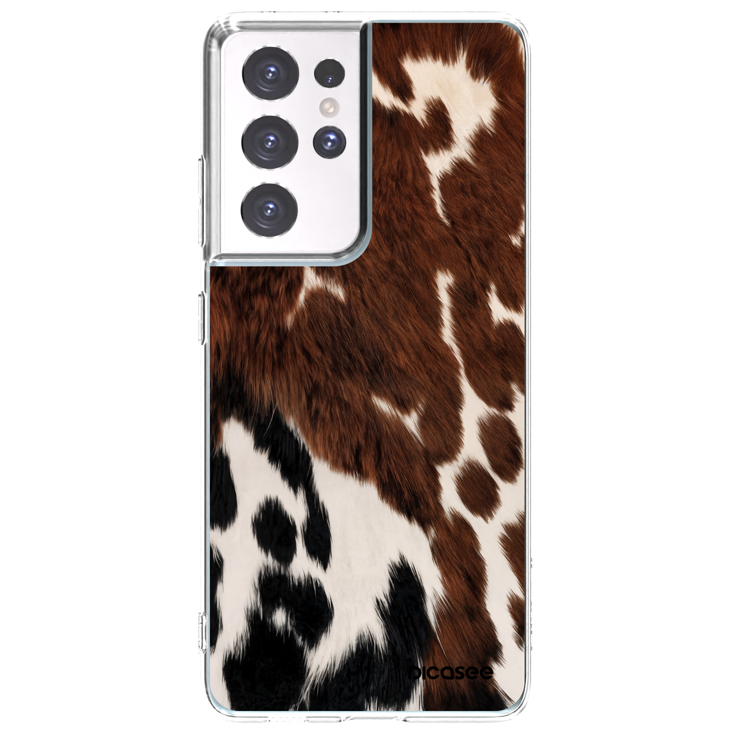 Picasee silikónový prehľadný obal pre Samsung Galaxy S21 Ultra 5G G998B - Rust