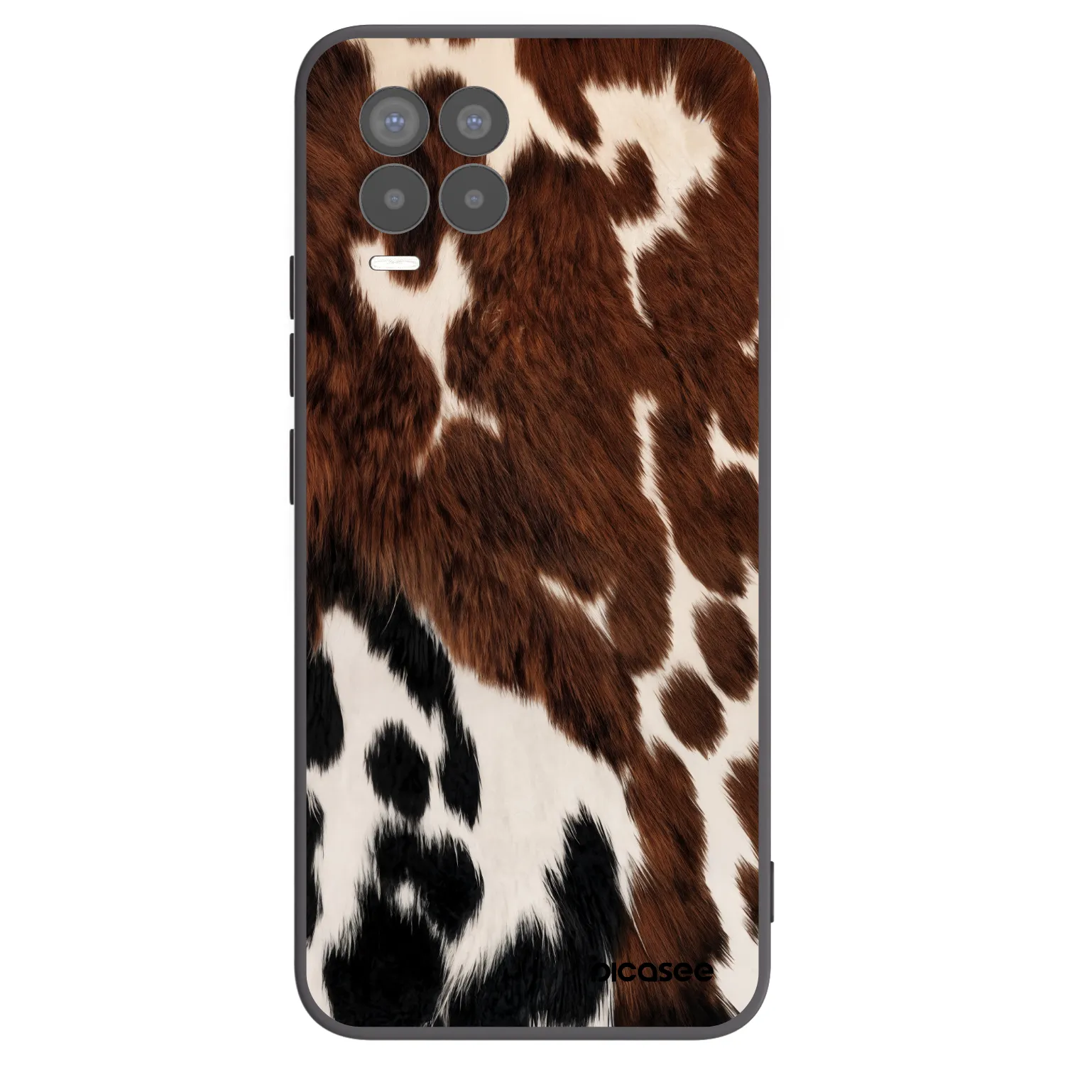 Picasee silikónový čierny obal pre Realme 8 Pro - Rust