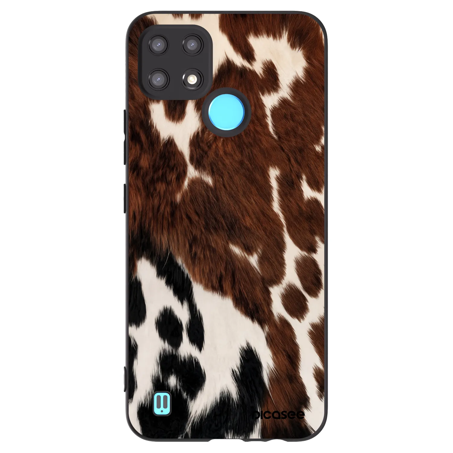 Picasee silikónový čierny obal pre Realme C21 - Rust
