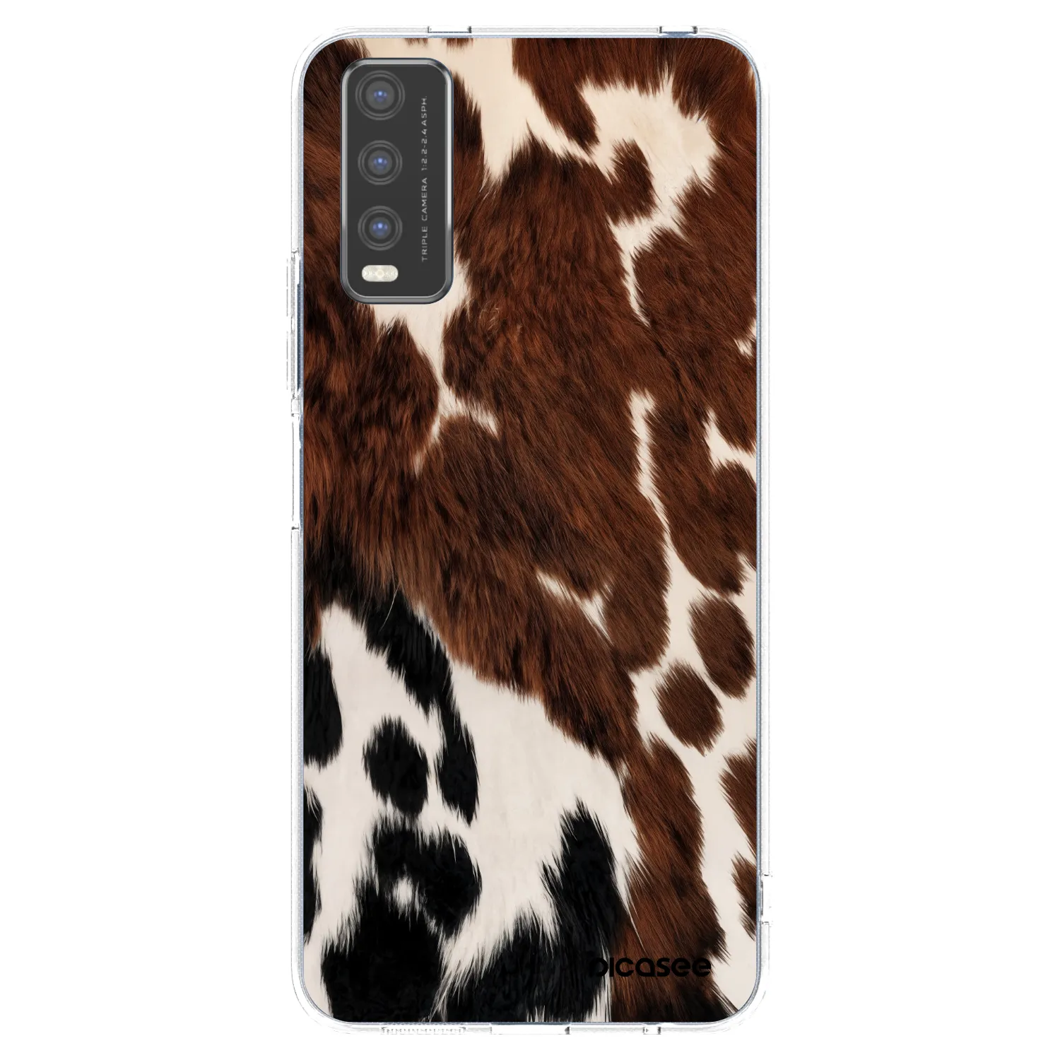 Picasee silikónový prehľadný obal pre Vivo Y20s - Rust