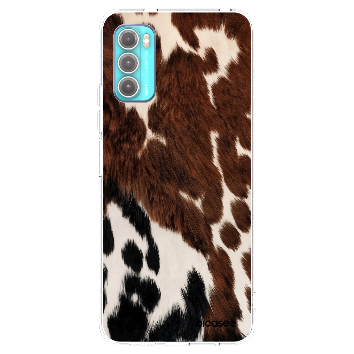 Picasee silikónový prehľadný obal pre Motorola Moto G60 - Rust