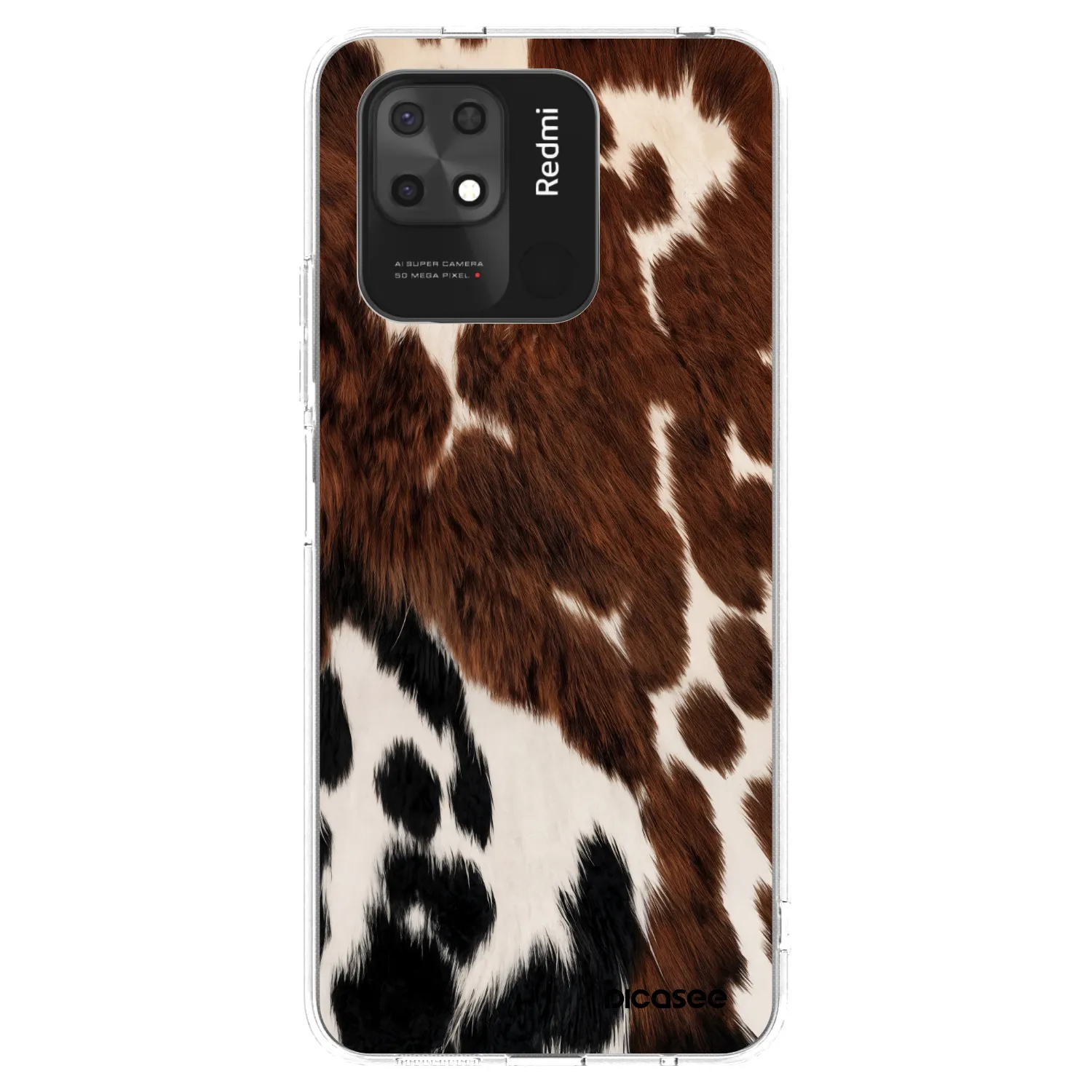Silikónový prehľadný obal pre Xiaomi Redmi 10C - Rust