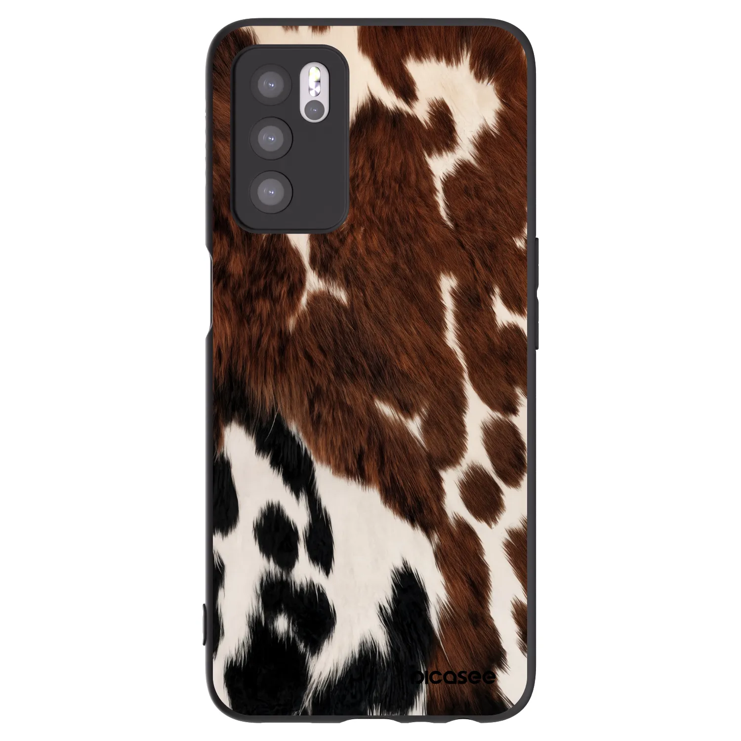 Picasee silikónový čierny obal pre OPPO A16s - Rust