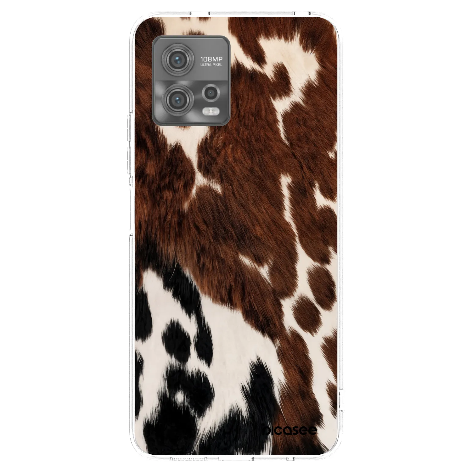 Picasee silikónový prehľadný obal pre Motorola Moto G72 - Rust