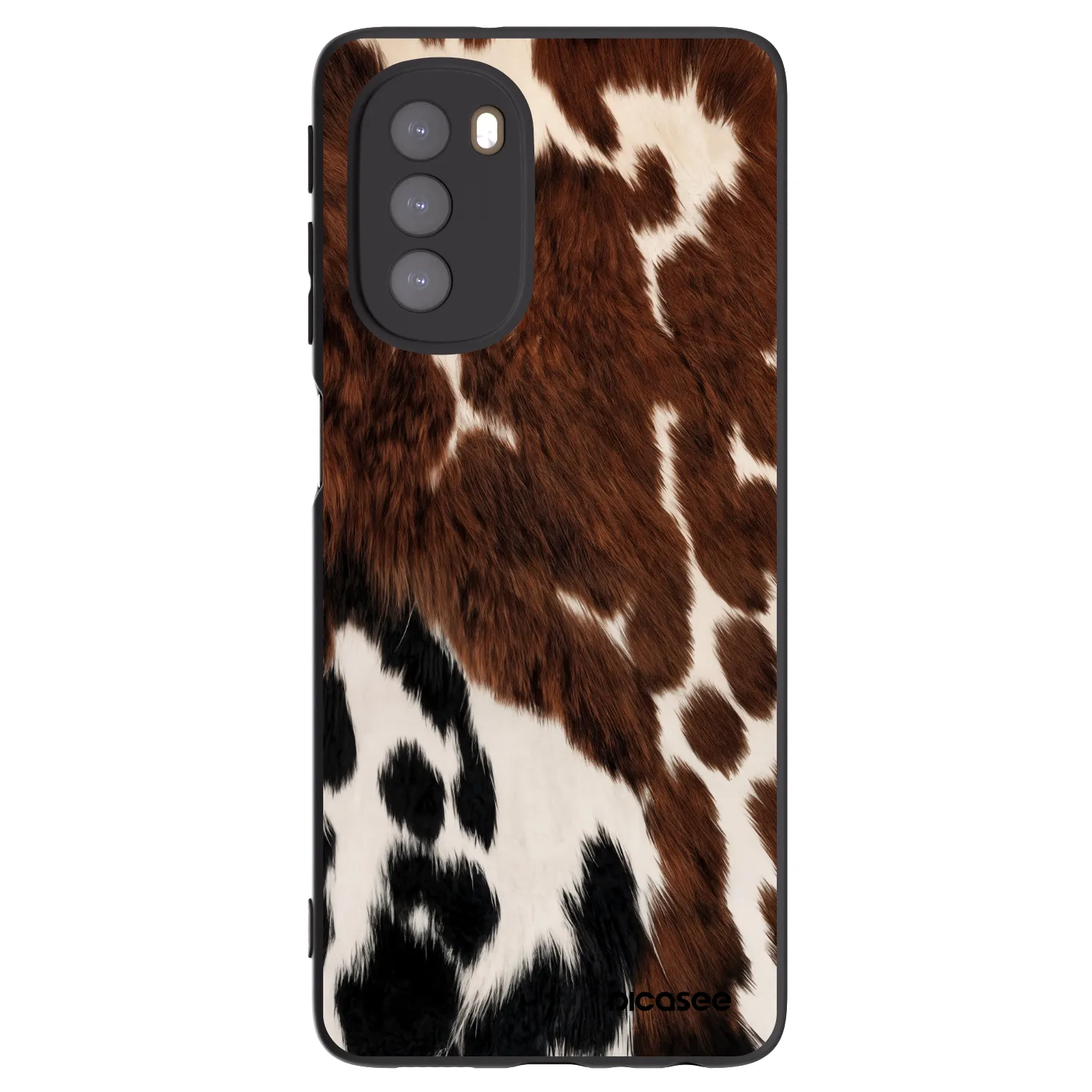 Picasee silikónový čierny obal pre Motorola Moto G51 - Rust