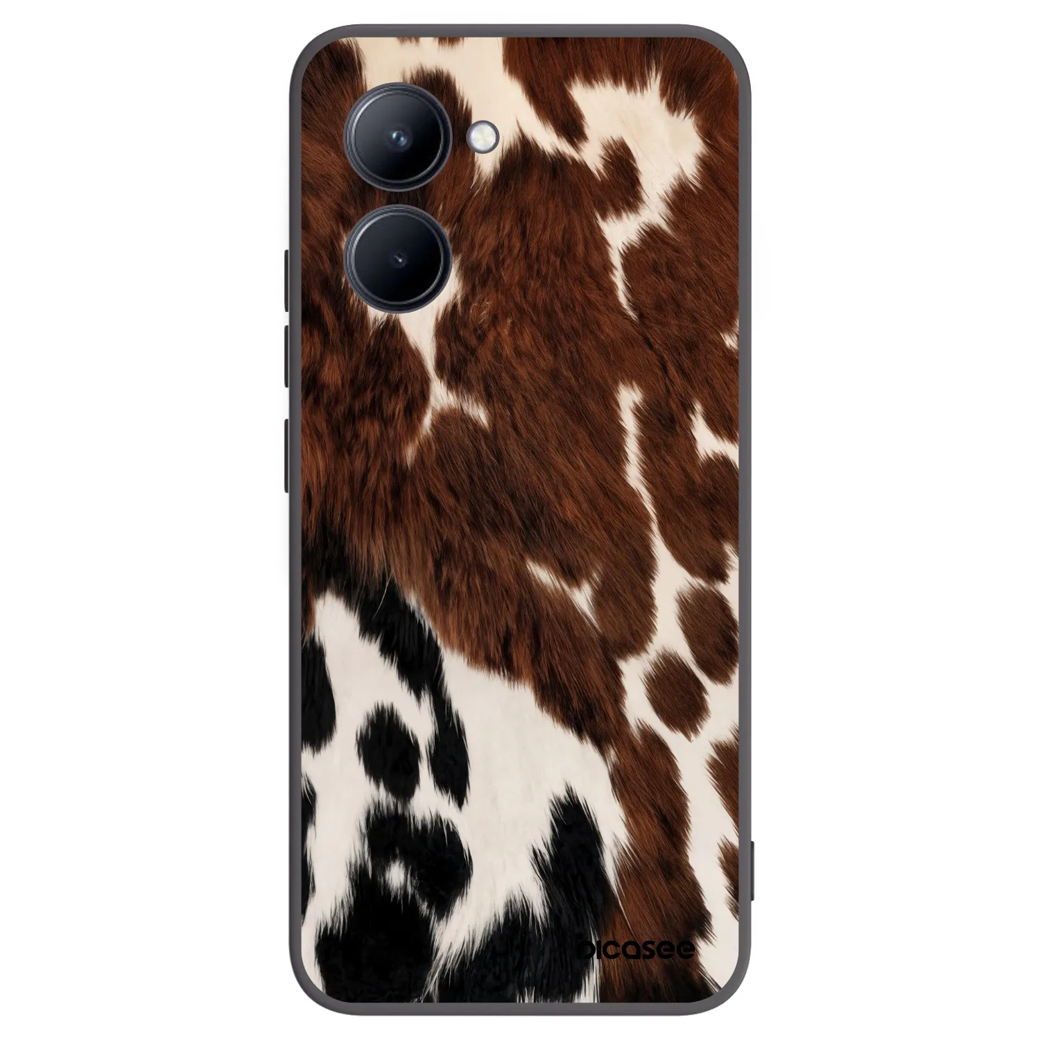 Picasee silikónový čierny obal pre Realme C33 (2023) - Rust
