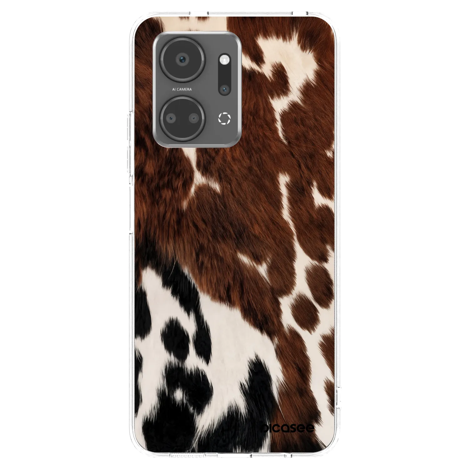 Picasee silikónový prehľadný obal pre Honor X7a - Rust
