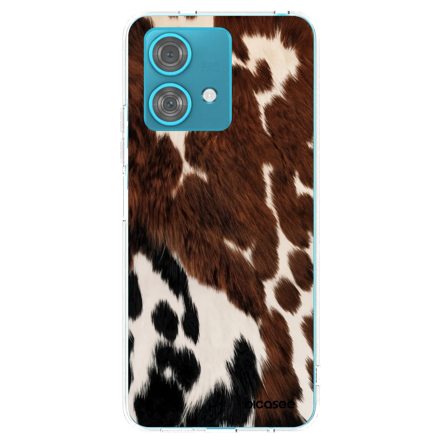 Picasee silikónový prehľadný obal pre Motorola Edge 40 Neo - Rust