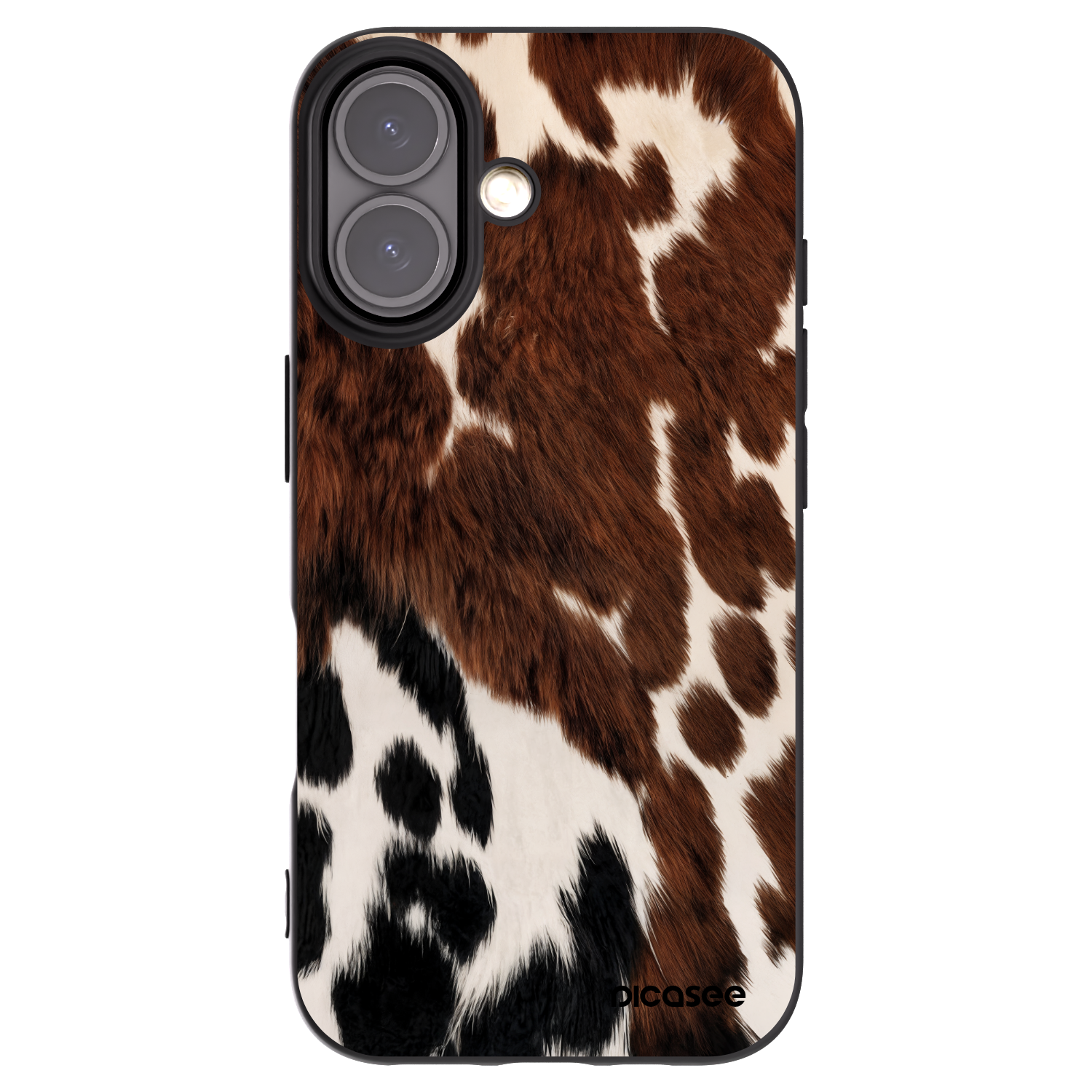 Picasee silikónový čierny obal pre Apple iPhone 16 - Rust