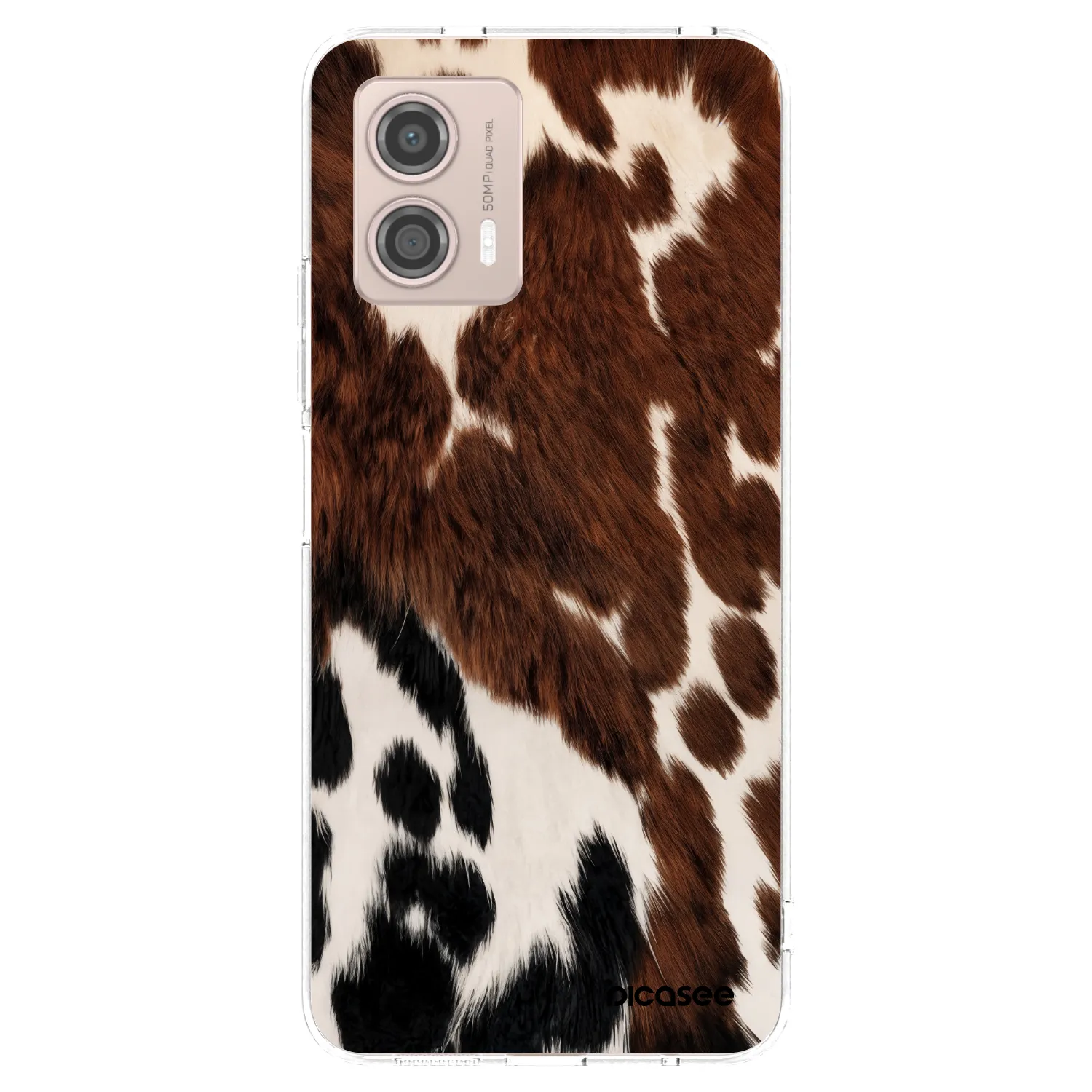 Picasee silikónový prehľadný obal pre Motorola Moto G53 5G - Rust