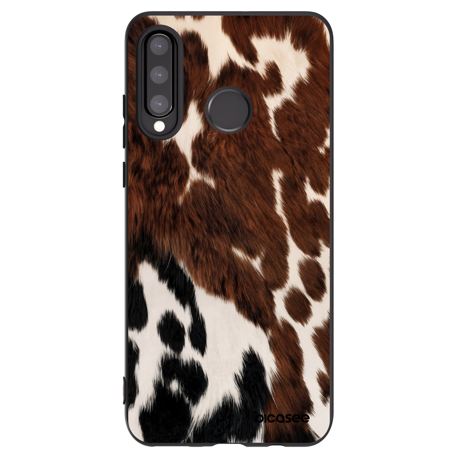 Picasee silikónový čierny obal pre Huawei P30 Lite - Rust