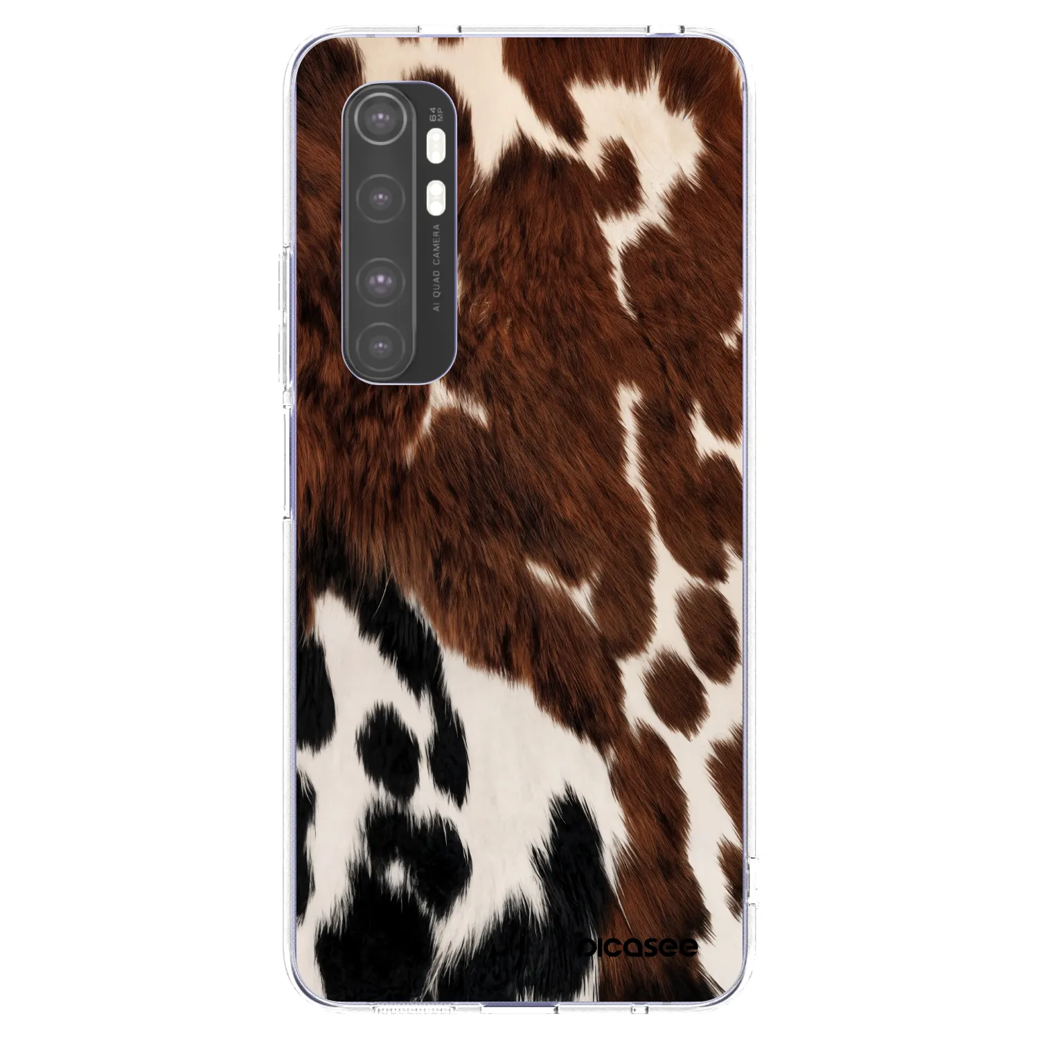 Picasee silikónový prehľadný obal pre Xiaomi Mi Note 10 Lite - Rust