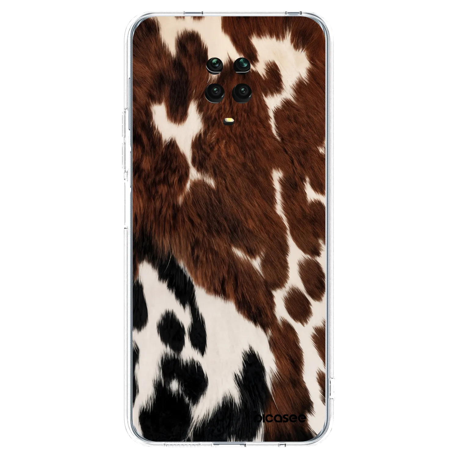 Picasee silikónový prehľadný obal pre Xiaomi Redmi Note 9S - Rust