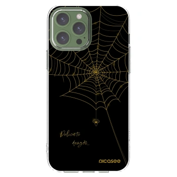 Picasee silikónový prehľadný obal pre Apple iPhone 13 Pro Max - Delicate danger