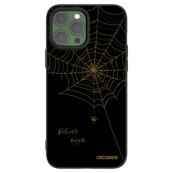 Picasee silikónový čierny obal pre Apple iPhone 13 Pro Max - Delicate danger