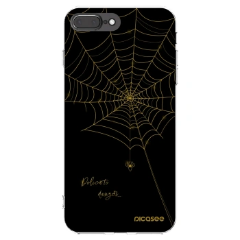 Picasee silikónový prehľadný obal pre Apple iPhone 8 Plus - Delicate danger