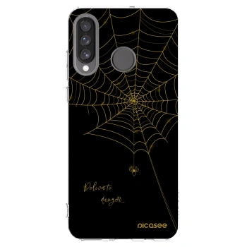 Picasee silikónový prehľadný obal pre Huawei P30 Lite - Delicate danger
