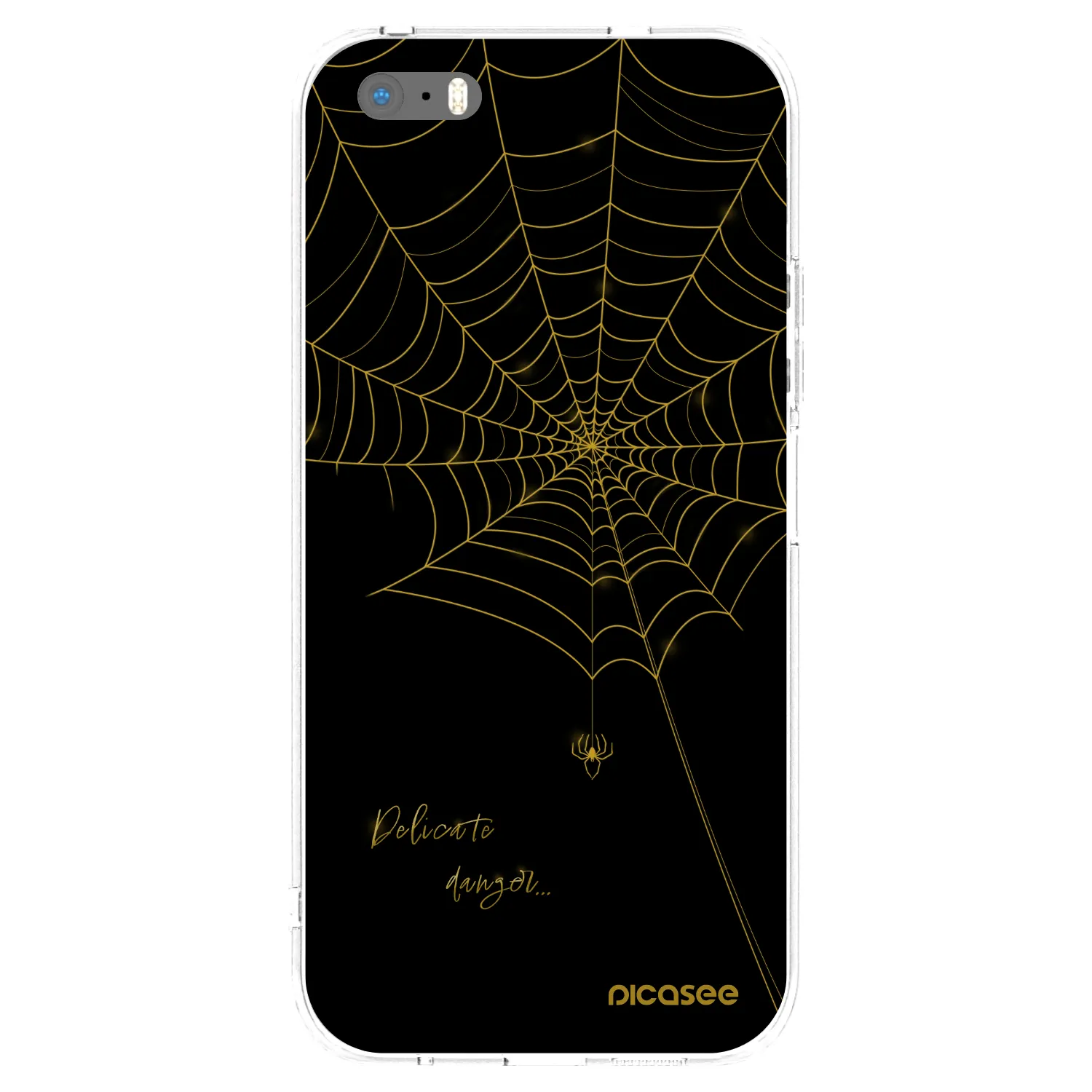 Picasee silikónový prehľadný obal pre Apple iPhone 5/5S/SE - Delicate danger