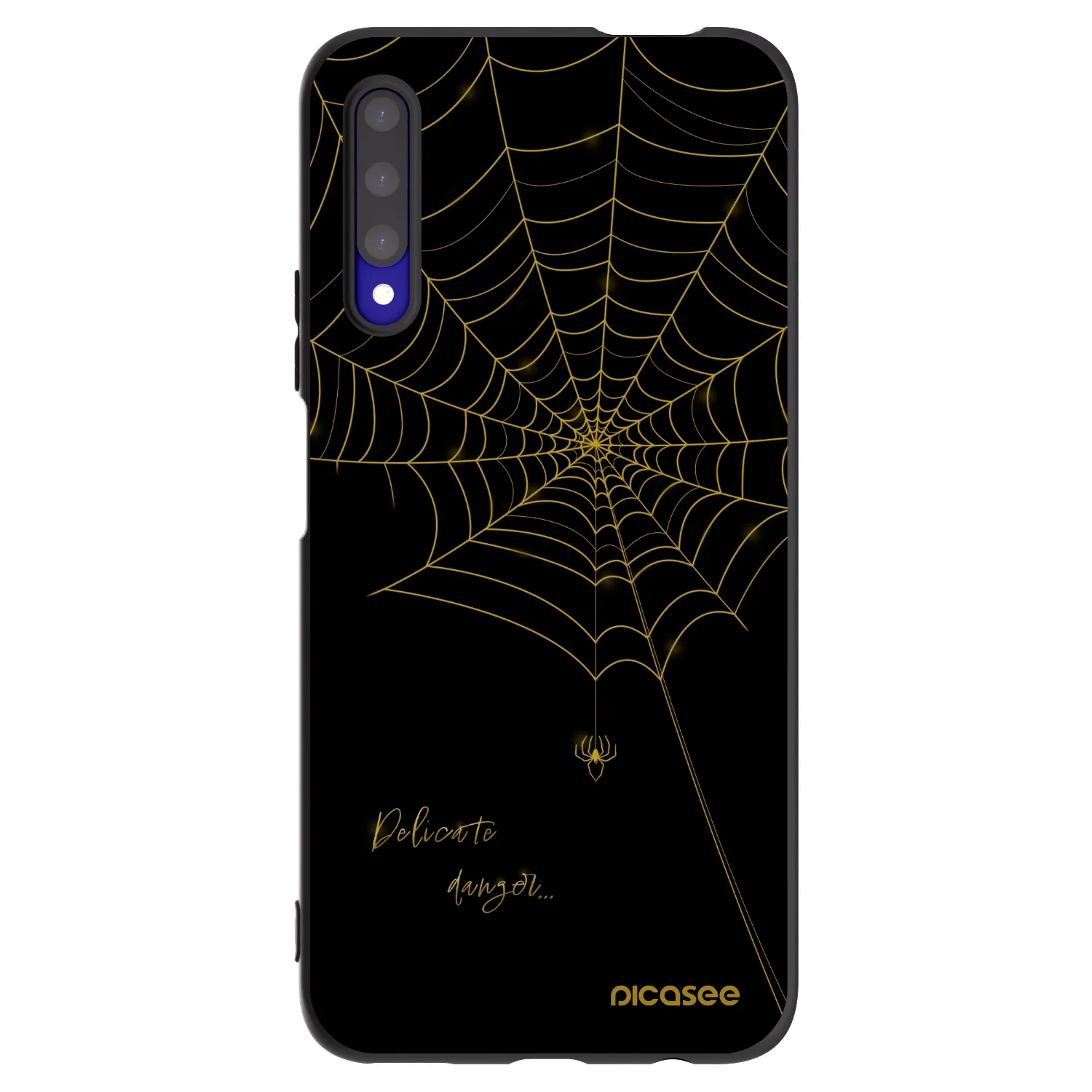 Picasee silikónový čierny obal pre Honor 9X Pro - Delicate danger