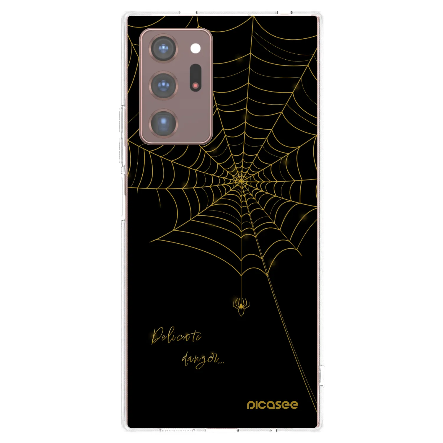 Picasee silikónový prehľadný obal pre Samsung Galaxy Note 20 Ultra - Delicate danger